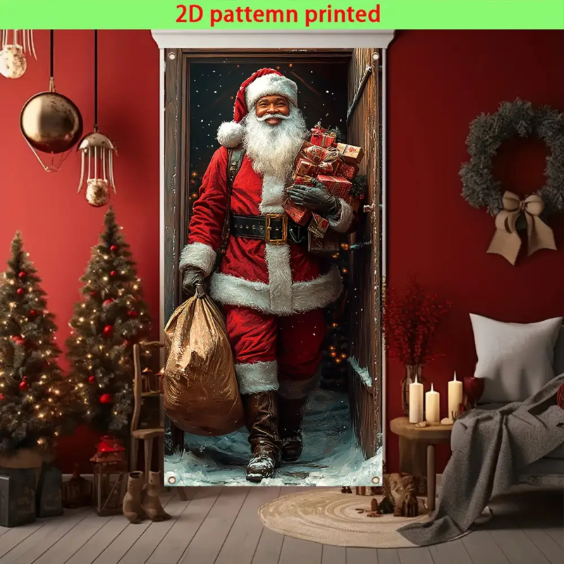 Outdoor Power For Wedding - 1pc2D フラット、クリスマスパーティーバナー、クリスマスパーティーの屋内および屋外装飾バナー用、電源不要 wsj