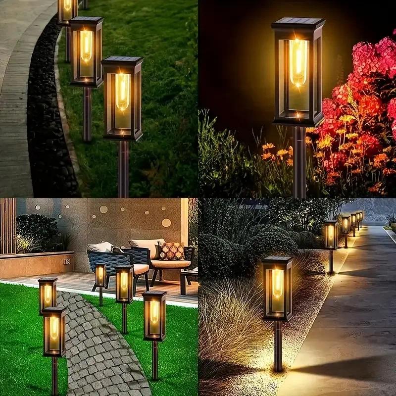 4個セット ソーラーパスウェイライト 屋外ソーラーライト ガ - Outdoor Power For Wedding のレビューと価格