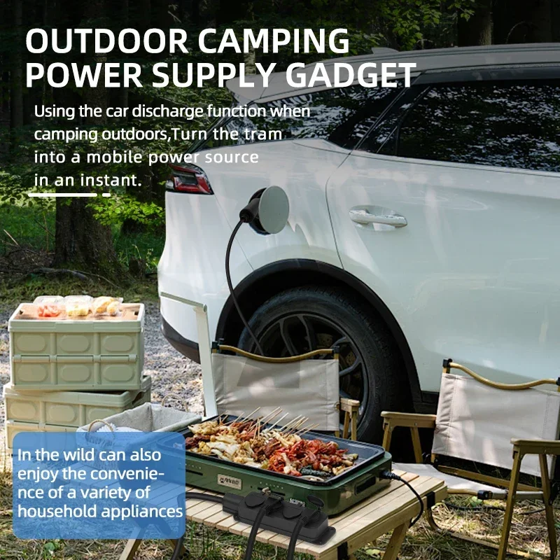ポータブル16A 4KW電気自動車EV充電器V2Lケーブルサ - Outdoor Power Solutions のレビューと価格