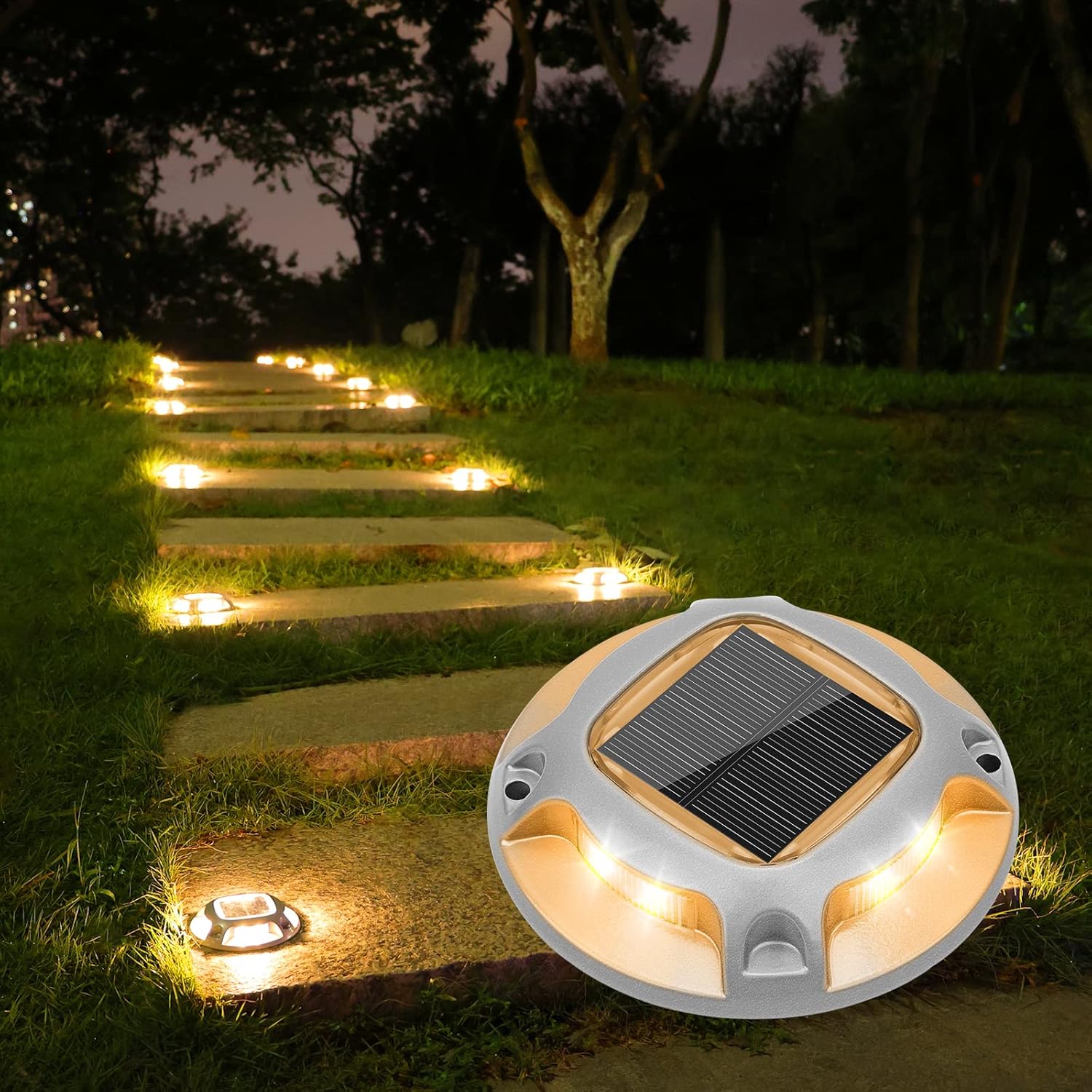 ソーラー式車道マーカーライト ドック マリン LED デッキ - Outdoor Power Pack のレビューと価格