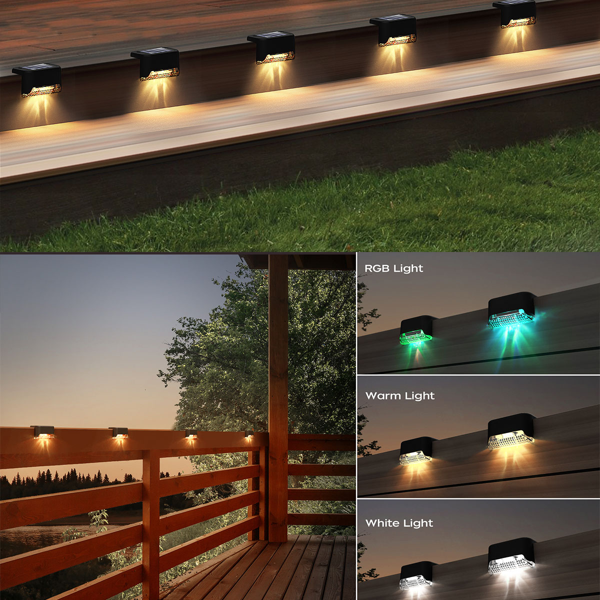 ソーラーLEDデッキライト,防水,階段,屋外,4または12ユ - Outdoor Power Pack のレビューと価格