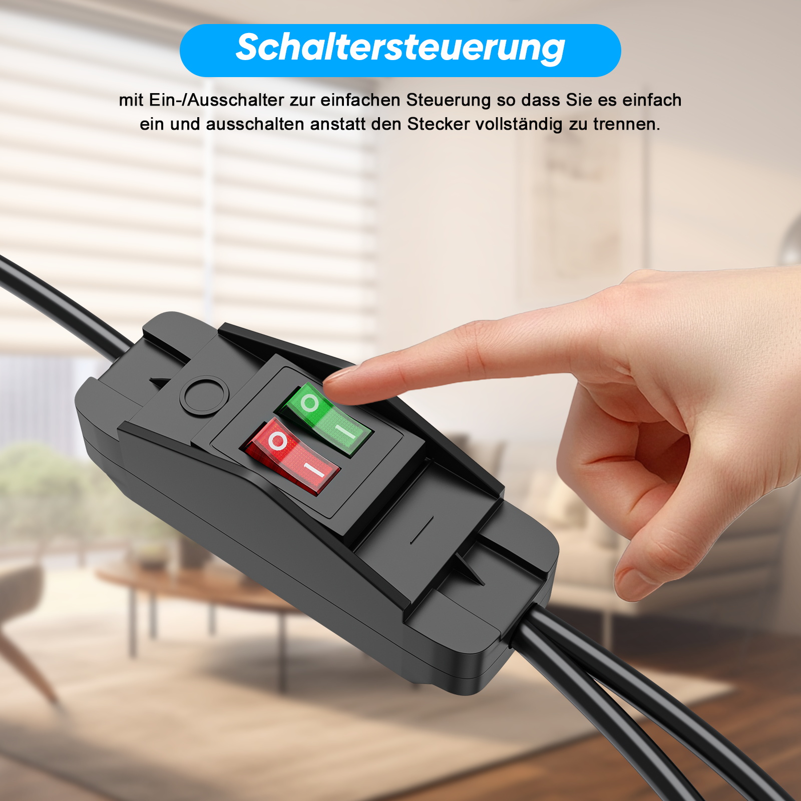 EUプラグ延長コード、オン/オフスイッチ付き、0.4/2/3 - Outdoor Power Extension Cord のレビューと価格
