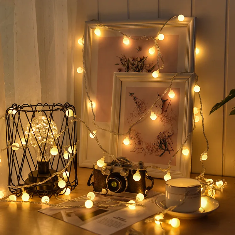 10 メートル USB/バッテリー電源ボール LED ストリ - Outdoor Power For Wedding のレビューと価格