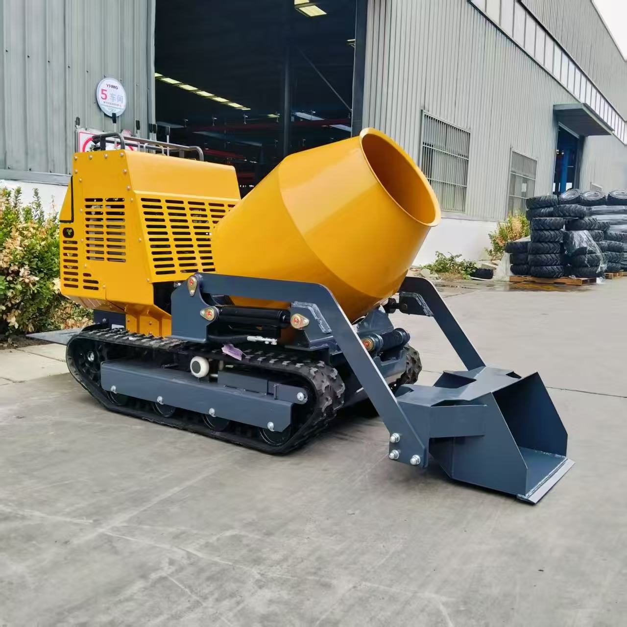 時間短縮型油圧駆動クローラー式セメントミキサー、小型コンクリ - Concrete Mixer Small のレビューと価格