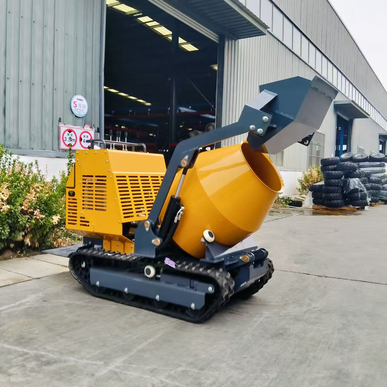 時間短縮型油圧駆動クローラー式セメントミキサー、小型コンクリ - Concrete Mixer Small のレビューと価格