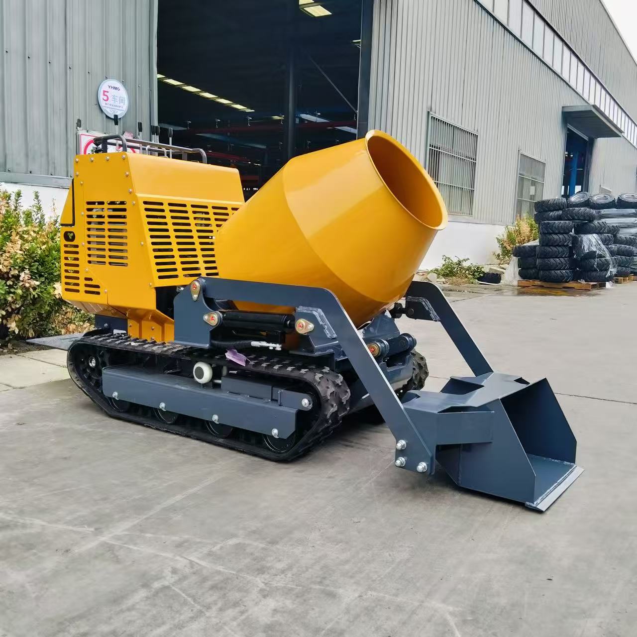 時間短縮型油圧駆動クローラー式セメントミキサー、小型コンクリ - Concrete Mixer Small のレビューと価格