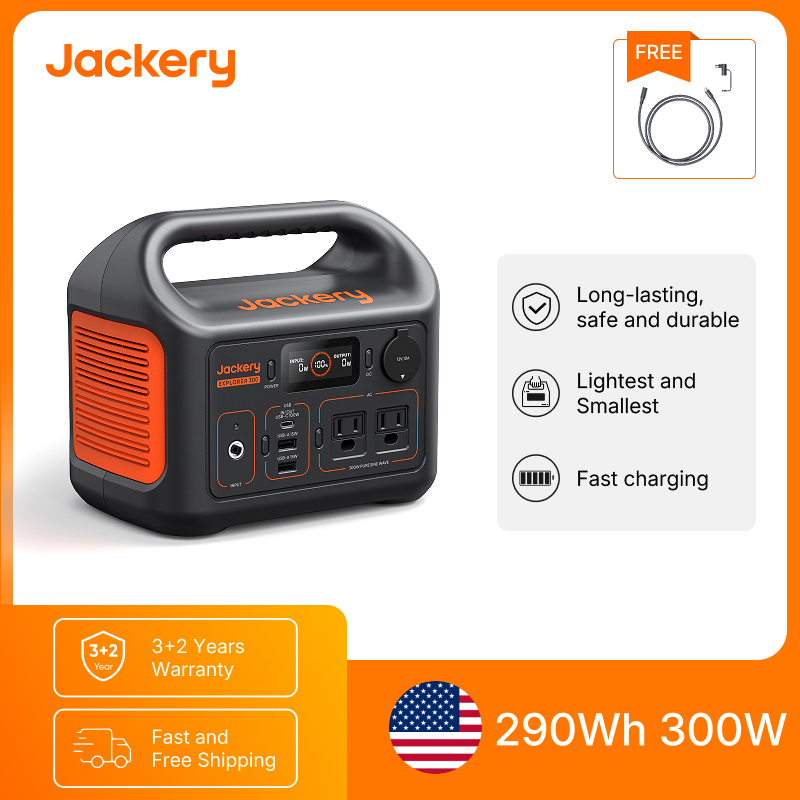 Jackery ポータブル電源 エクスプローラー300New - Outdoor Power Extension Cord のレビューと価格