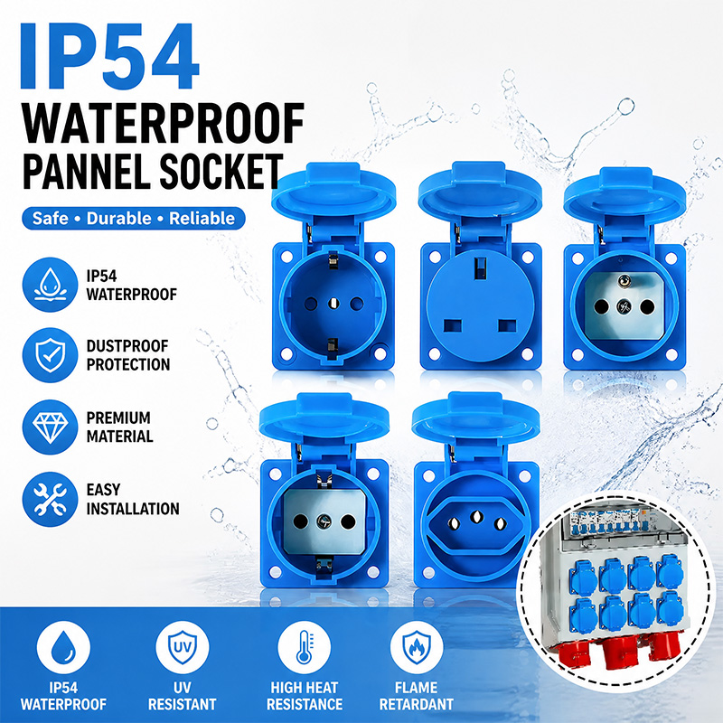 IP54 16A 防水工業用パネルソケット電力壁コンセント  - Outdoor Power Solutions のレビューと価格