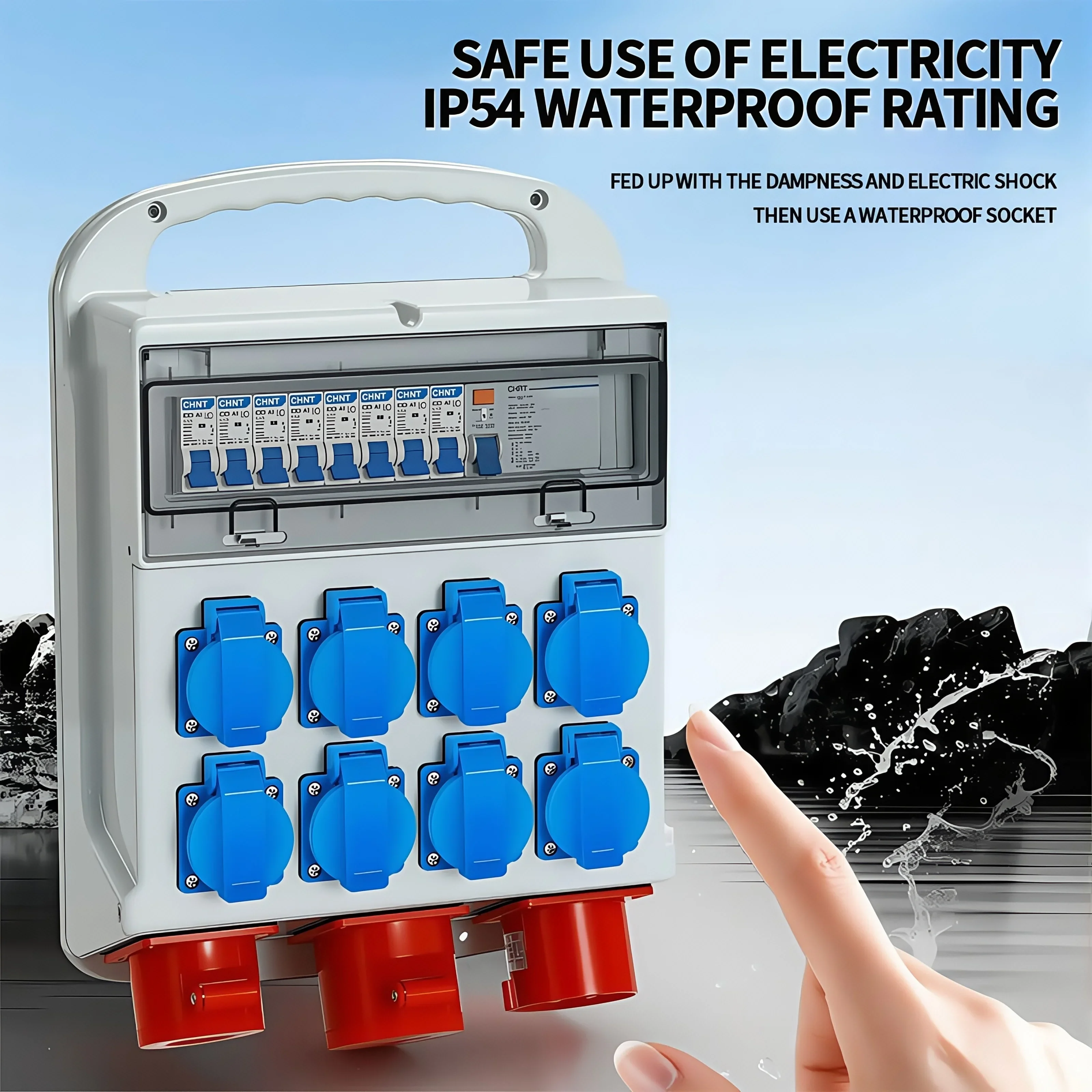 IP54 16A 防水工業用パネルソケット電力壁コンセント  - Outdoor Power Solutions のレビューと価格