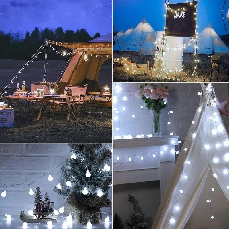 USB/バッテリー電源ストリングライトグローブストリングライ - Outdoor Power For Wedding のレビューと価格