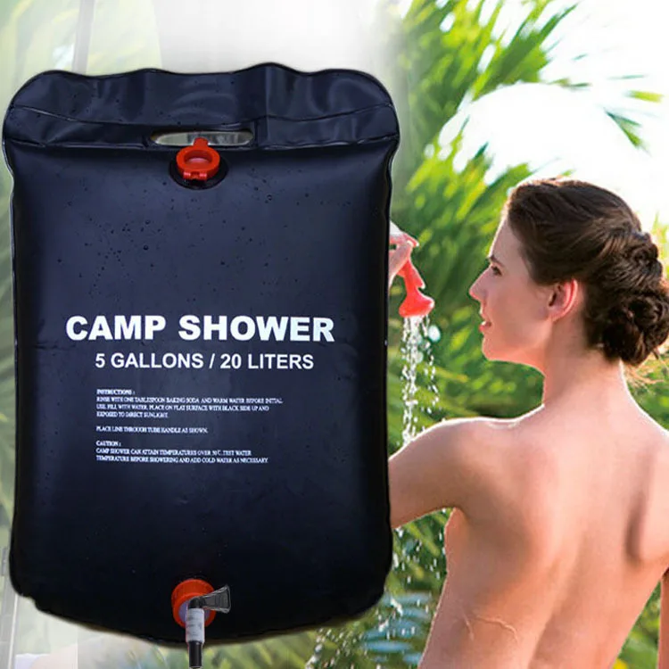 大容量20L アウトドアシャワーバッグ ソーラー加熱 キャン - Outdoor Power Solutions のレビューと価格