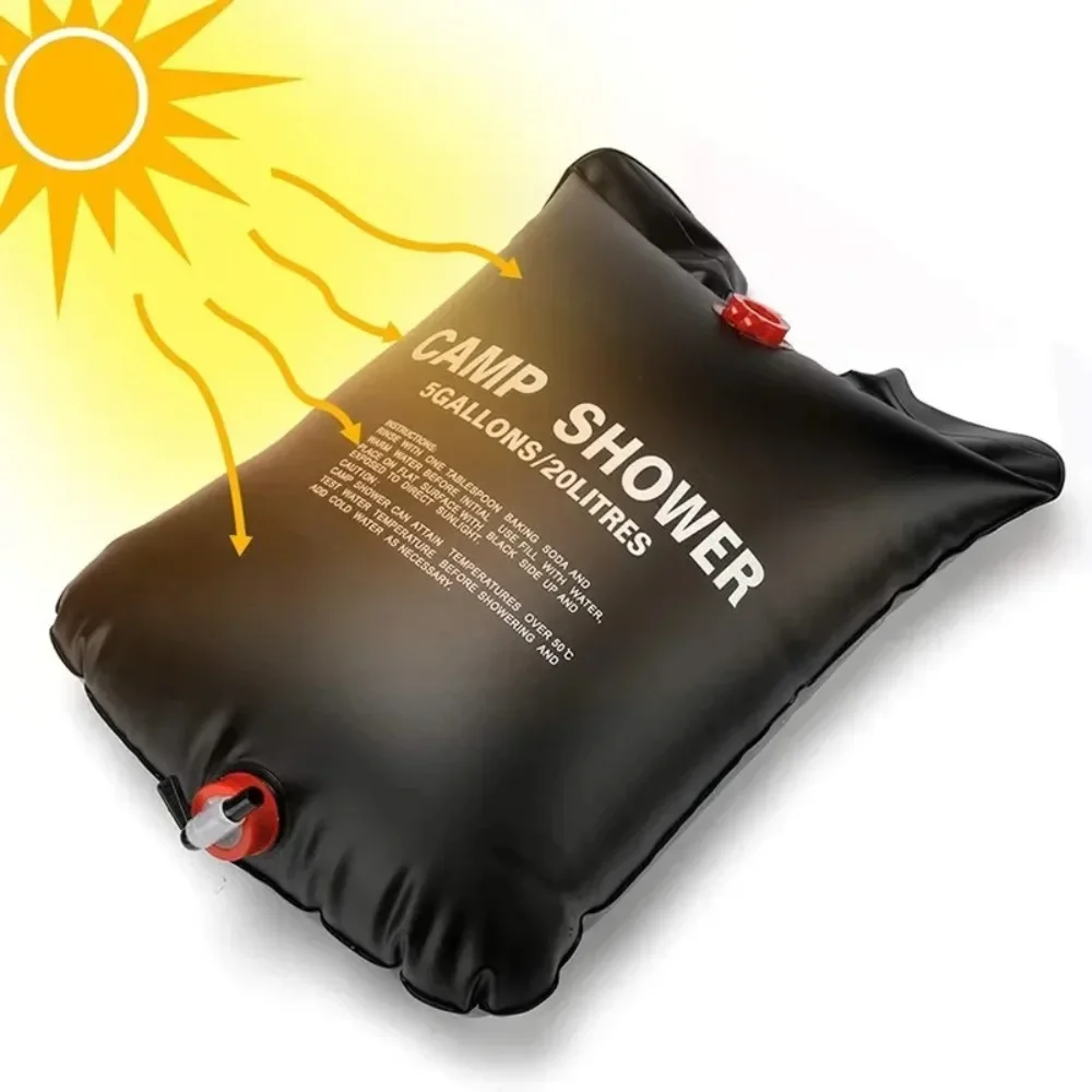 大容量20L アウトドアシャワーバッグ ソーラー加熱 キャン - Outdoor Power Solutions のレビューと価格