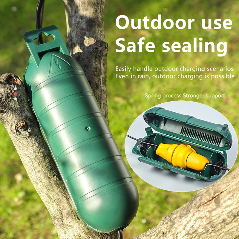 防水シール付き屋外延長コード安全カバー、屋外コンセントプラグ - Outdoor Power Extension Cord のレビューと価格
