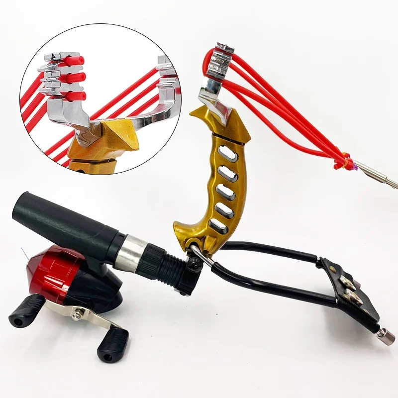 強力な釣りスリングショット リストレスト付き 屋外狩猟 全金 - Outdoor Power Solutions のレビューと価格