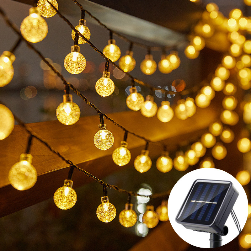 20/50/100 LED ソーラーパワークリスタルボール花 - Outdoor Power For Wedding のレビューと価格