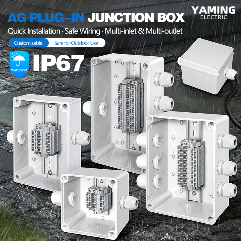 防水ジャンクションボックス、プラグイン端子台付き、多入力多出 - Outdoor Power Block のレビューと価格